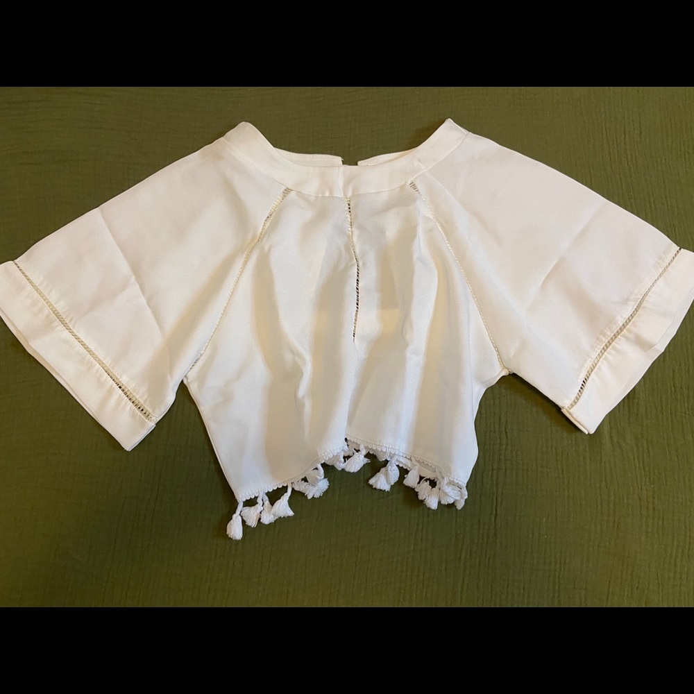 Crop top blouse— Kin Yi Fushi top